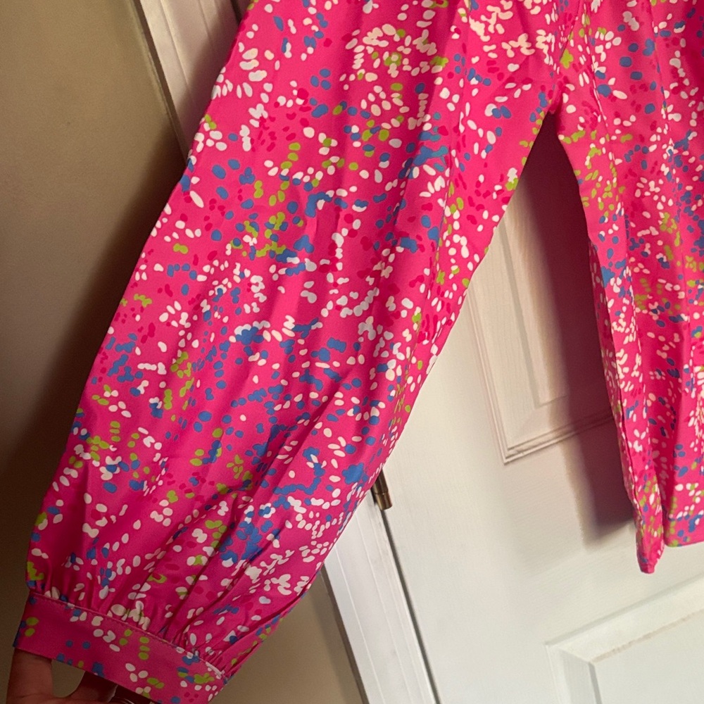 Vibrant Pink Women's Blouse - Picture 5 of 10